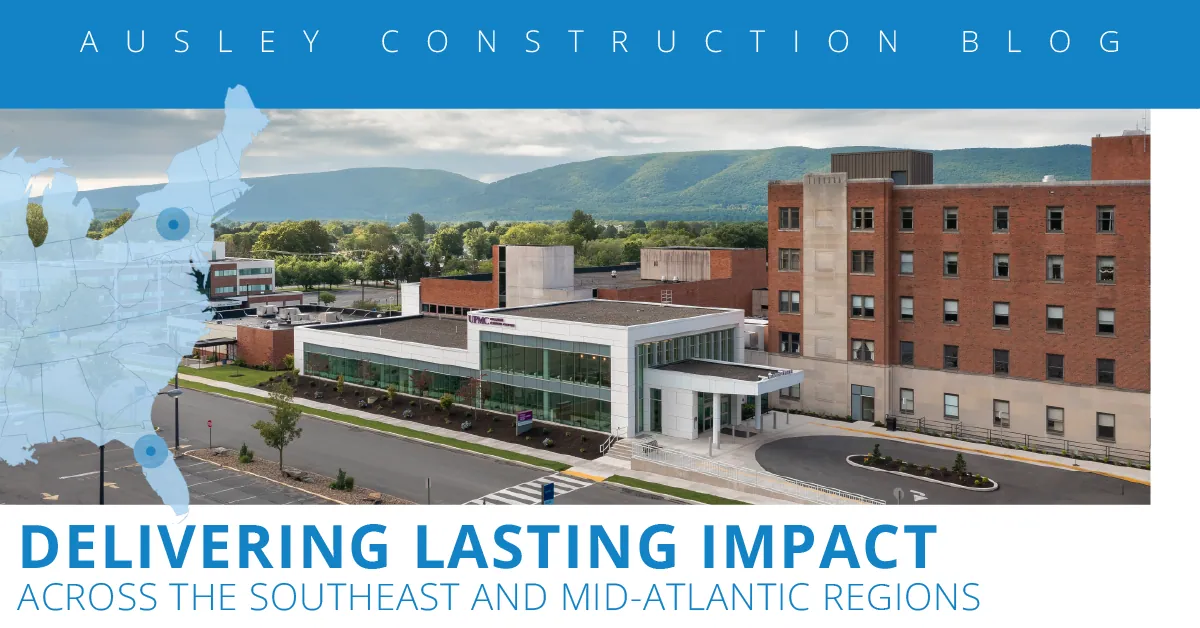 Ausley Construction projects across the Southeast and Mid-Atlantic regions